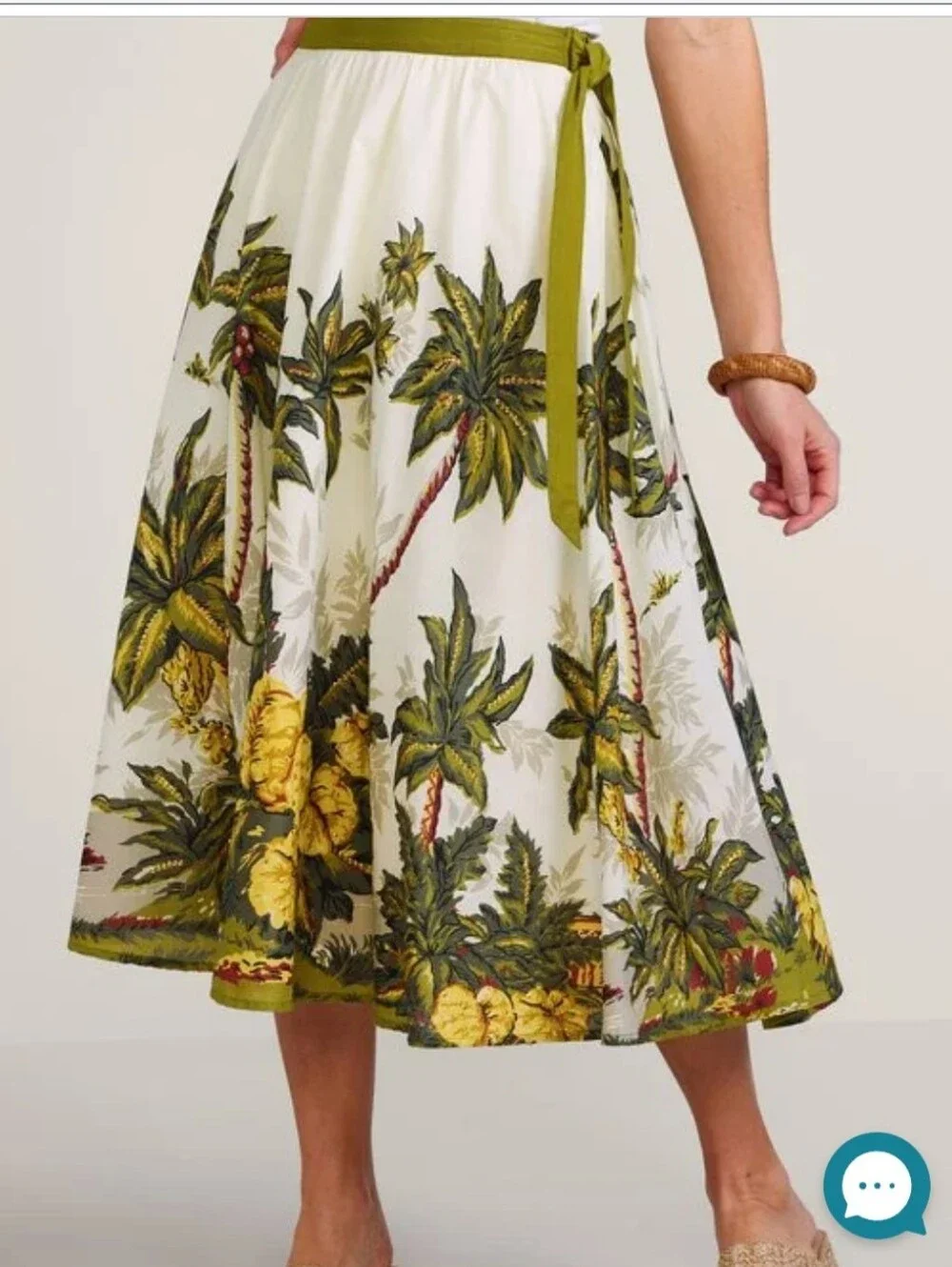 soft surroundings Bora Bora Skirt Tropical Toile Large